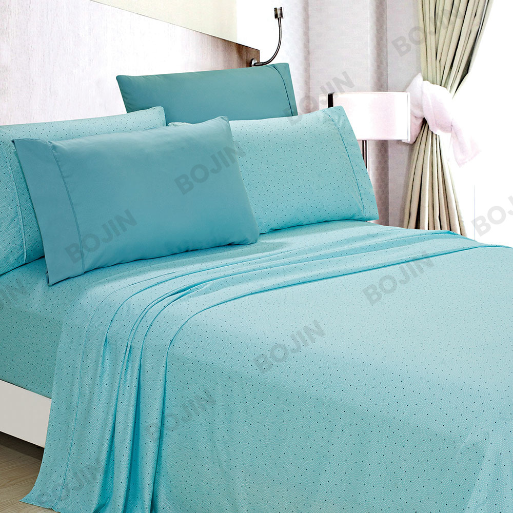 3/4 pièces luxe 100% polyester Anti-rides et anti-taches microfibre imprimé drap-housse ensemble de literie